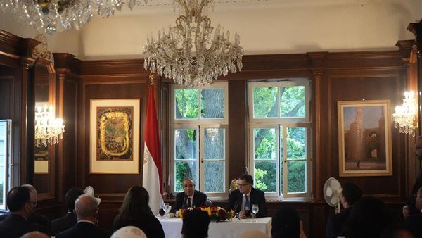 وزير الخارجية يلتقي أعضاء الجالية المصرية في فيينا (صور)