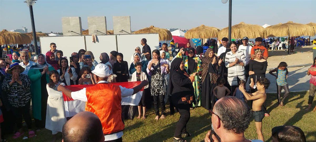 جانب من فاعليات شارع الفن بشاطئ الفيروز بالإسماعيلية، فيتو