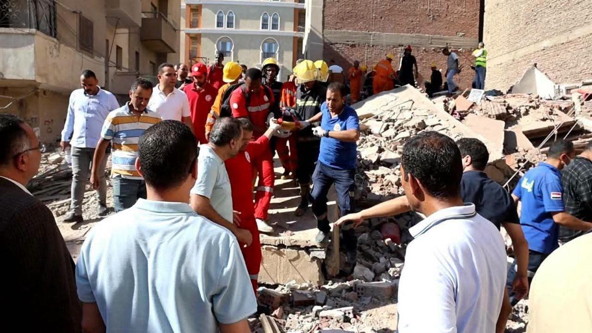 انهيار عقار في المنيا، فيتو 