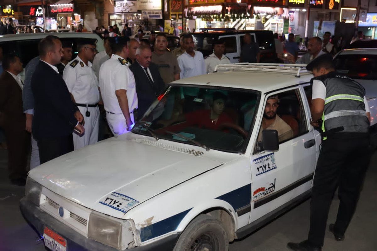 مدير أمن بني سويف يقود حملة مكبرة بالشوارع