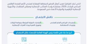 الهيئة العامة للإحصاء تشارك في الاجتماع الثاني والأربعين للمجموعة رفيعة المستوى بالأمم المتحدة - ترند نيوز