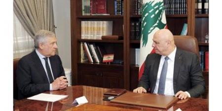 وزير الخارجية الإيطالي يؤكد من «بعبدا» ضرورة دعم المؤسسات اللبنانية وتعزيز قدرات الجيش
