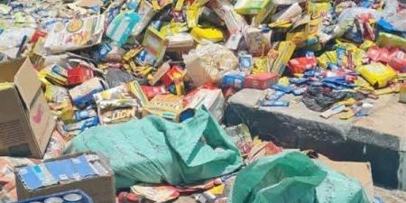 التحفظ على 3 أطنان مواد غذائية فاسدة بالإسماعيلية
