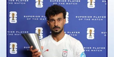 رامين رضائيان أفضل لاعب بمباراة مصر وإيران