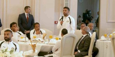 تريزيجيه للرئيس السيسي: فرّحنا المصريين.. واللعيبة ضحّت من أول يوم في المعسكر