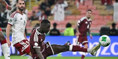 خليجي 27، الإمارات وقطر يتعادلان 1/1 في الشوط الأول