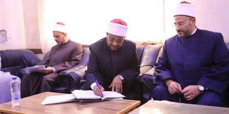 أمين البحوث الإسلامية ومساعديه يتفقدون منطقة وعظ شمال سيناء