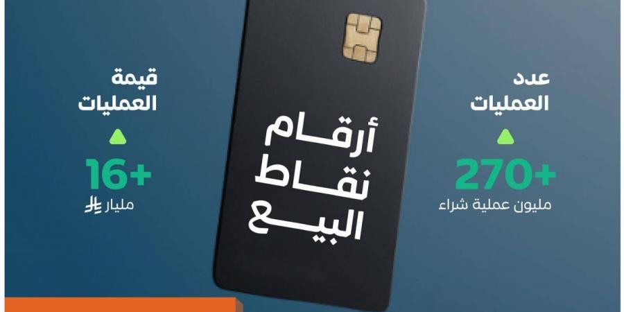 +270 مليون عملية نقاط بيع في المملكة بقيمة تجاوزت 16 مليار ريال في أسبوع - ترند نيوز