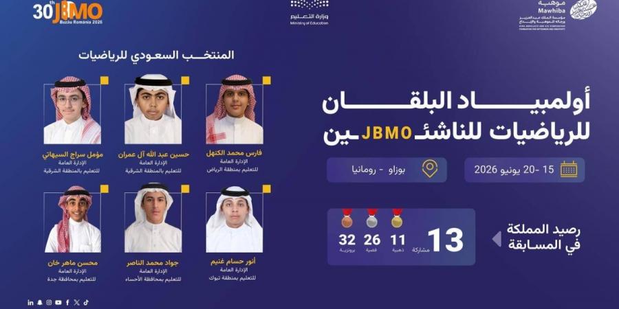 المنتخب السعودي للرياضيات يشارك في أولمبياد البلقان للرياضيات للناشئين 2026 - ترند نيوز