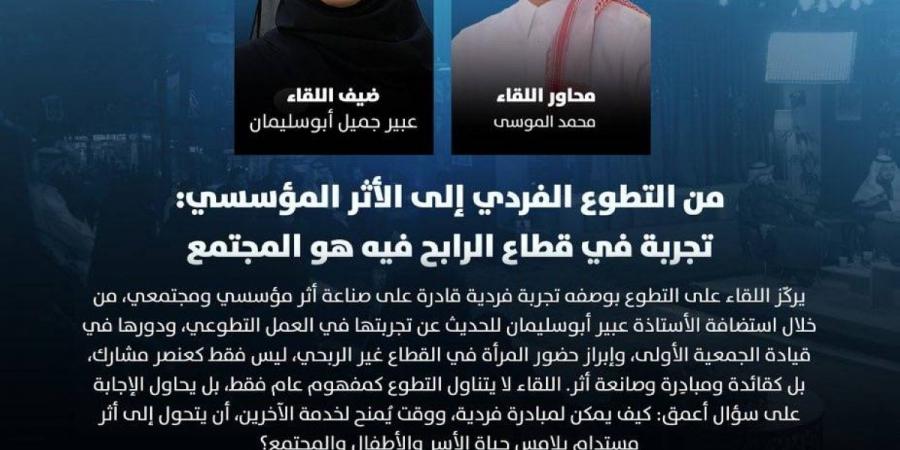 حين يتحول العطاء إلى تنمية.. عبير أبوسليمان في أمسية حوارية بالرياض الخميس المقبل - ترند نيوز