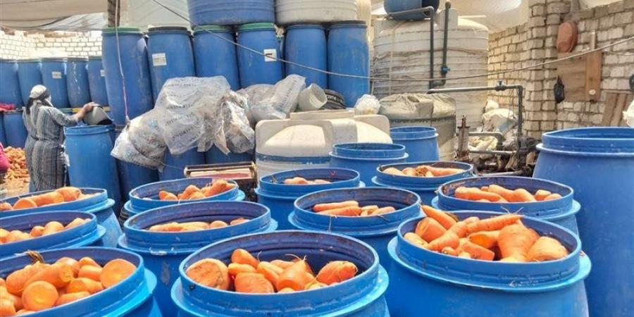 ضبط 63 طن مخللات وملح ومركزات أعلاف مجهولة المصدر بالقناطر الخيرية