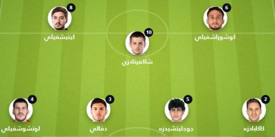 التشكيل الرسمي لمباراة جورجيا ضد أوكرانيا في دوري الأمم الأوروبية
