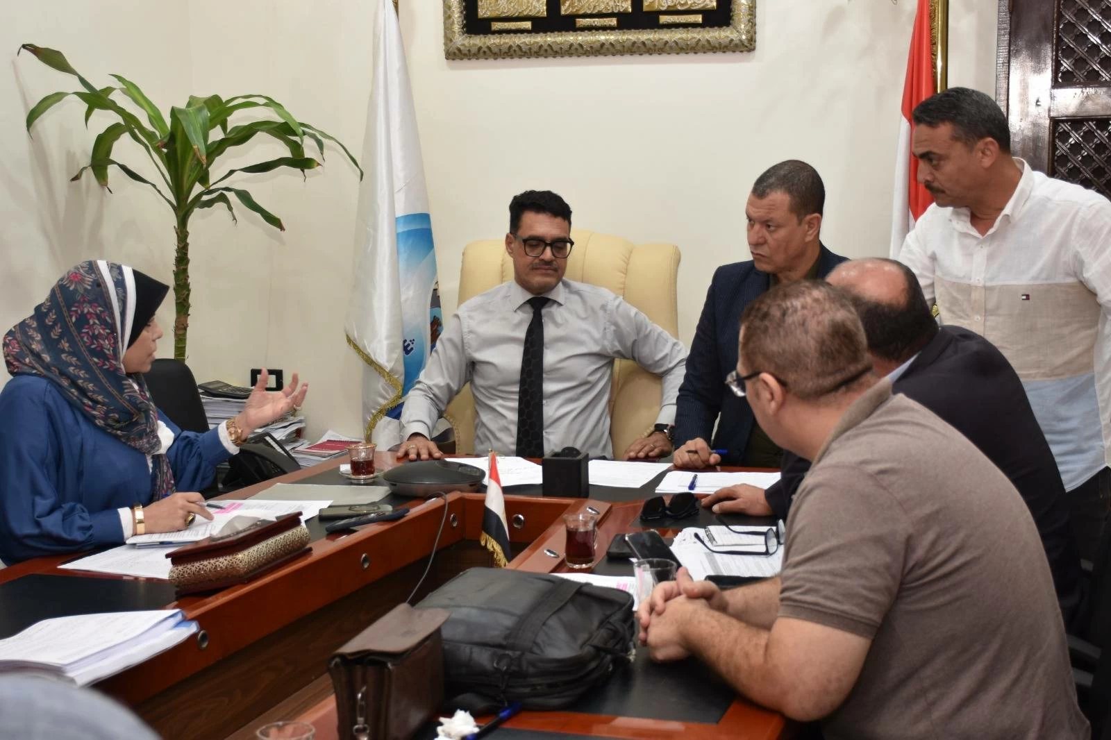 لتطوير الخدمات.. «مياه القليوبية» تبحث تسريع أعمال الصرف الصحي في كفر شكر وسنديون