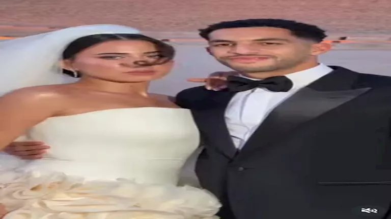 بالصور.. الظهور الأول لمصطفى شوبير وزوجته جنى قبل انطلاق حفل زفافهما