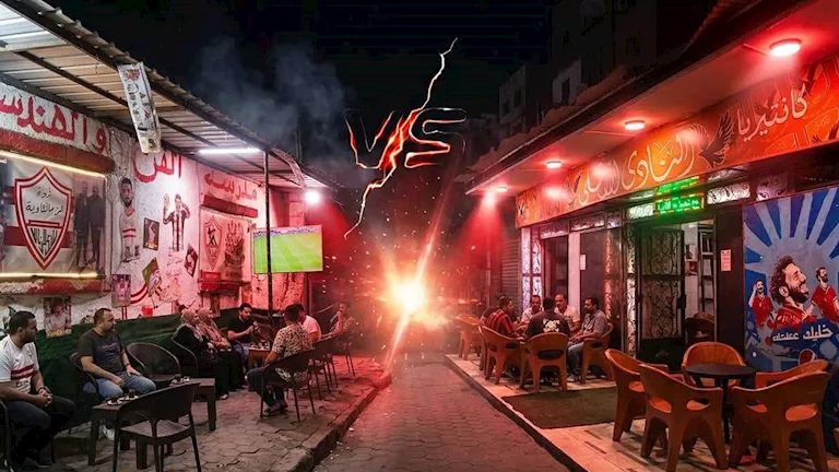 المدرج البديل وممنوع للأهلاوية.. مشجعون وعمال يروون حكايات القمة على مقاهي الأهلي والزمالك