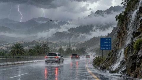 أمطار غزيرة.. حالة الطقس غدَا الاثنين 19 أكتوبر 2026 في السعودية