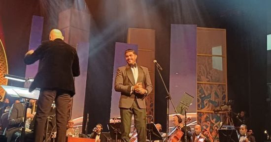 خالد سليم يتألق بأغانيه فى حفل مهرجان الموسيقى العربية ويرفع شعار كامل العدد