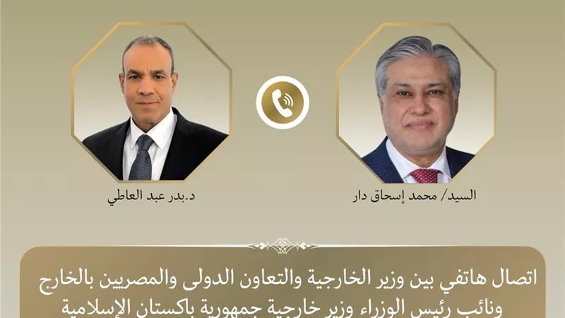وزير الخارجية ونظيره الباكستاني يبحثان جهود خفض التصعيد